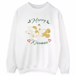 Disney - Sweat MERRY KISSMAS - Femme (Blanc)