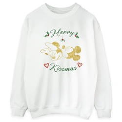 Disney - Sweat MERRY KISSMAS - Femme (Blanc)