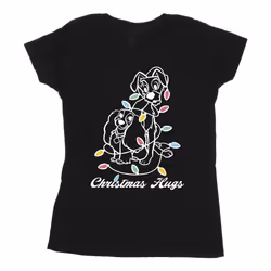 Disney - T-shirt LADY AND THE TRAMP - Femme (Noir)