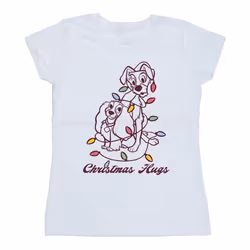 Disney - T-shirt LADY AND THE TRAMP - Femme (Blanc)
