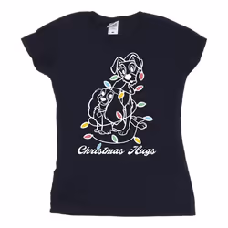 Disney - T-shirt LADY AND THE TRAMP - Femme (Bleu marine)