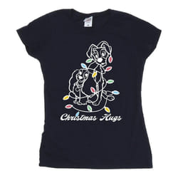 Disney - T-shirt LADY AND THE TRAMP - Femme (Bleu marine)