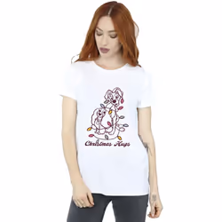 Disney - T-shirt LADY AND THE TRAMP - Femme (Blanc)