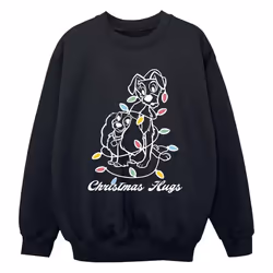 Disney - Sweat LADY AND THE TRAMP - Garçon (Noir)