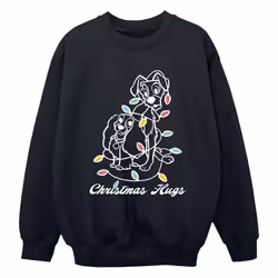 Disney - Sweat LADY AND THE TRAMP - Garçon (Noir)
