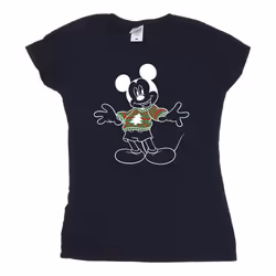 Disney - T-shirt - Femme (Bleu marine)
