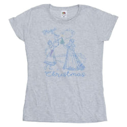 Disney - T-shirt FROZEN MAGIC CHRISTMAS - Femme (Gris chiné)