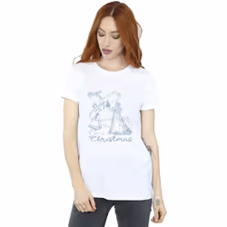Disney - T-shirt FROZEN MAGIC CHRISTMAS - Femme (Blanc)