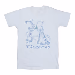 Disney - T-shirt FROZEN MAGIC CHRISTMAS - Fille (Blanc)