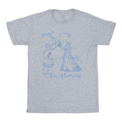 Disney - T-shirt FROZEN MAGIC CHRISTMAS - Fille (Gris chiné)