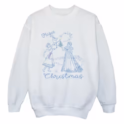Disney - Sweat FROZEN MAGIC CHRISTMAS - Fille (Blanc)