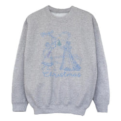 Disney - Sweat FROZEN MAGIC CHRISTMAS - Fille (Gris chiné)
