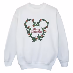 Disney - Sweat MERRY HOLLY - Garçon (Blanc)