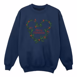 Disney - Sweat MERRY HOLLY - Fille (Bleu marine)
