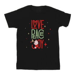 Disney - T-shirt THE ARISTOCATS LOVE PEACE JOY - Homme (Noir)