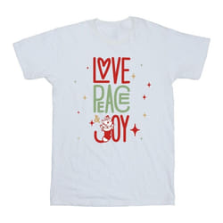 Disney - T-shirt THE ARISTOCATS LOVE PEACE JOY - Homme (Blanc)