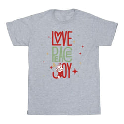 Disney - T-shirt THE ARISTOCATS LOVE PEACE JOY - Homme (Gris chiné)