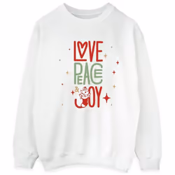 Disney - Sweat THE ARISTOCATS LOVE PEACE JOY - Homme (Blanc)