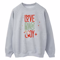 Disney - Sweat THE ARISTOCATS LOVE PEACE JOY - Homme (Gris chiné)