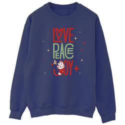 Disney - Sweat THE ARISTOCATS LOVE PEACE JOY - Homme (Bleu marine)
