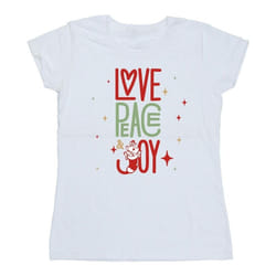 Disney - T-shirt THE ARISTOCATS LOVE PEACE JOY - Femme (Blanc)