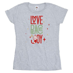 Disney - T-shirt THE ARISTOCATS LOVE PEACE JOY - Femme (Gris chiné)