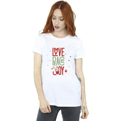 Disney - T-shirt THE ARISTOCATS LOVE PEACE JOY - Femme (Blanc)