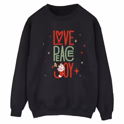 Disney - Sweat THE ARISTOCATS LOVE PEACE JOY - Femme (Noir)