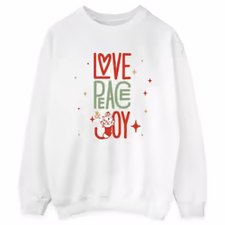 Disney - Sweat THE ARISTOCATS LOVE PEACE JOY - Femme (Blanc)