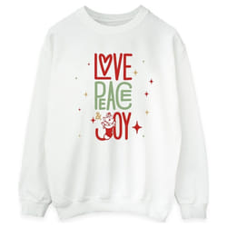 Disney - Sweat THE ARISTOCATS LOVE PEACE JOY - Femme (Blanc)