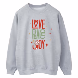 Disney - Sweat THE ARISTOCATS LOVE PEACE JOY - Femme (Gris chiné)