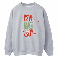 Disney - Sweat THE ARISTOCATS LOVE PEACE JOY - Femme (Gris chiné)