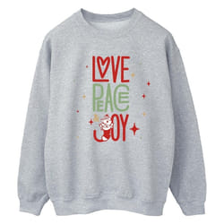 Disney - Sweat THE ARISTOCATS LOVE PEACE JOY - Femme (Gris chiné)