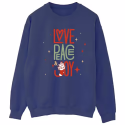 Disney - Sweat THE ARISTOCATS LOVE PEACE JOY - Femme (Bleu marine)