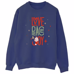 Disney - Sweat THE ARISTOCATS LOVE PEACE JOY - Femme (Bleu marine)
