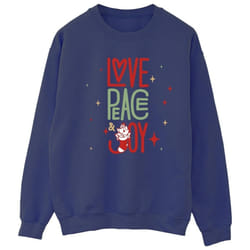 Disney - Sweat THE ARISTOCATS LOVE PEACE JOY - Femme (Bleu marine)