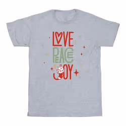 Disney - T-shirt THE ARISTOCATS LOVE PEACE JOY - Garçon (Gris chiné)