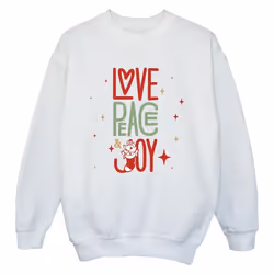 Disney - Sweat THE ARISTOCATS LOVE PEACE JOY - Garçon (Blanc)
