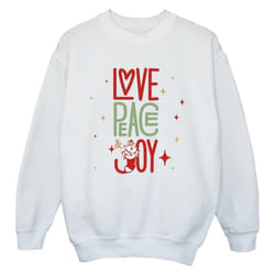 Disney - Sweat THE ARISTOCATS LOVE PEACE JOY - Garçon (Blanc)