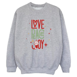 Disney - Sweat THE ARISTOCATS LOVE PEACE JOY - Garçon (Gris chiné)