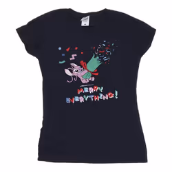 Disney - T-shirt ANGEL MERRY EVERYTHING - Femme (Bleu marine)