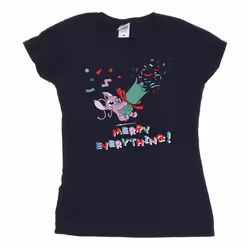 Disney - T-shirt ANGEL MERRY EVERYTHING - Femme (Bleu marine)
