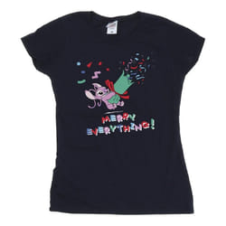 Disney - T-shirt ANGEL MERRY EVERYTHING - Femme (Bleu marine)