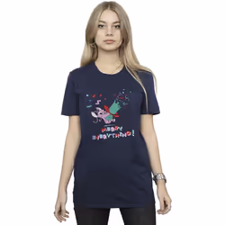 Disney - T-shirt ANGEL MERRY EVERYTHING - Femme (Bleu marine)