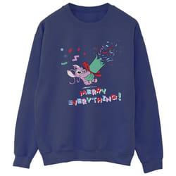 Disney - Sweat ANGEL MERRY EVERYTHING - Femme (Bleu marine)