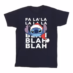 Disney - T-shirt BLAH BLAH BLAH - Fille (Bleu marine)