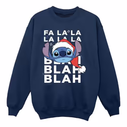 Disney - Sweat BLAH BLAH BLAH - Fille (Bleu marine)