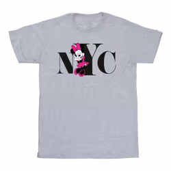 Disney - T-shirt NYC - Fille (Gris chiné)