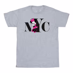 Disney - T-shirt NYC - Fille (Gris chiné)