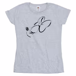 Disney - T-shirt NOSE UP - Femme (Gris chiné)